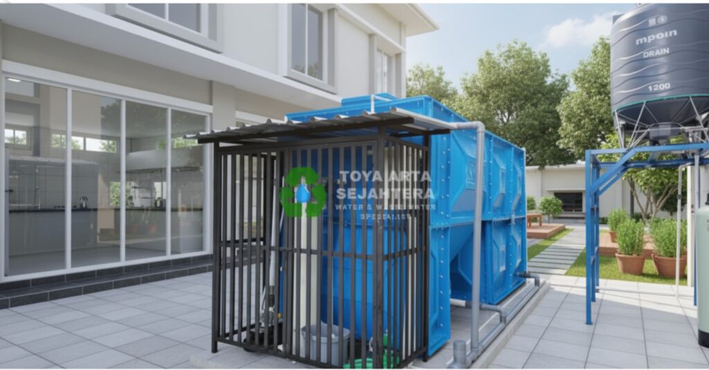 fungsi grease trap ipal mbg dalam pengolahan limbah dapur