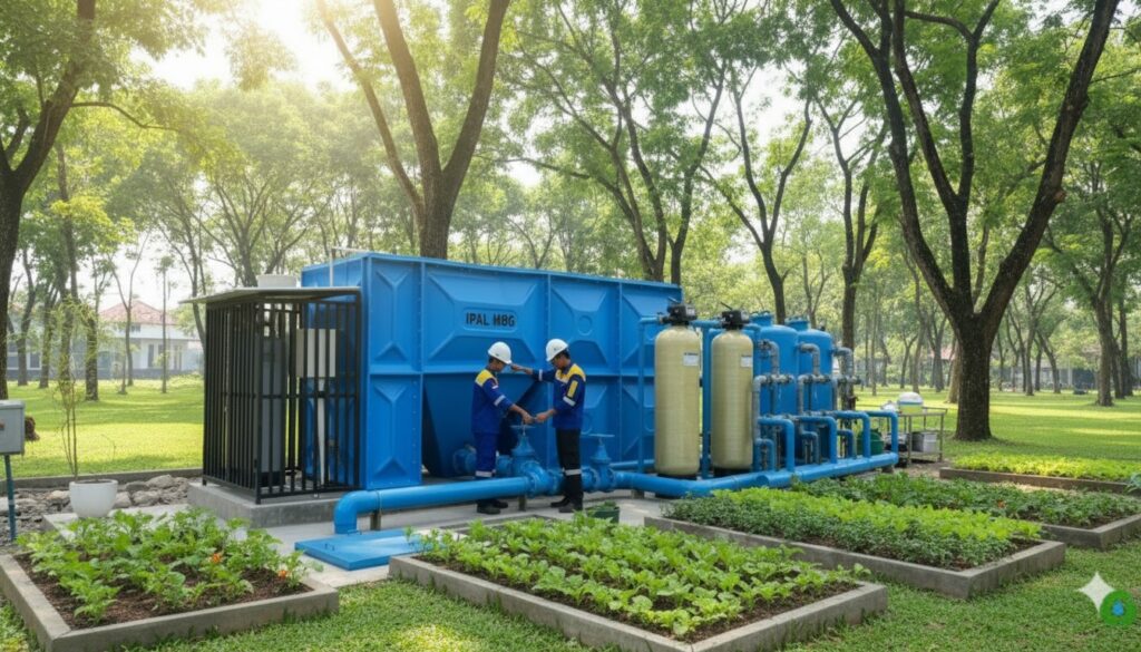 Kapasitas IPAL MBG 5000 porsi untuk pengolahan limbah dapur skala besar yang efisien dan ramah lingkungan
