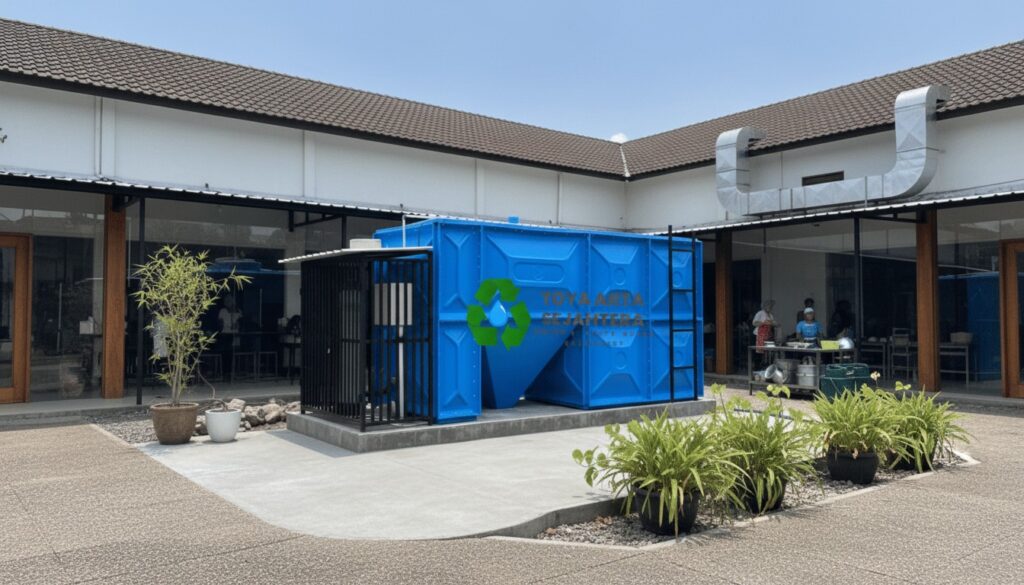 teknologi IPAL MBG modern untuk pengolahan limbah cair di area fasilitas kesehatan