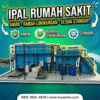 Proses desinfeksi IPAL rumah sakit menggunakan sistem ultraviolet dan chlorination untuk mengolah limbah medis