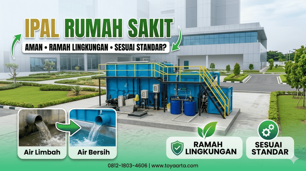 Evaluasi IPAL rumah sakit untuk memastikan kinerja sistem pengolahan limbah cair medis sesuai standar lingkungan