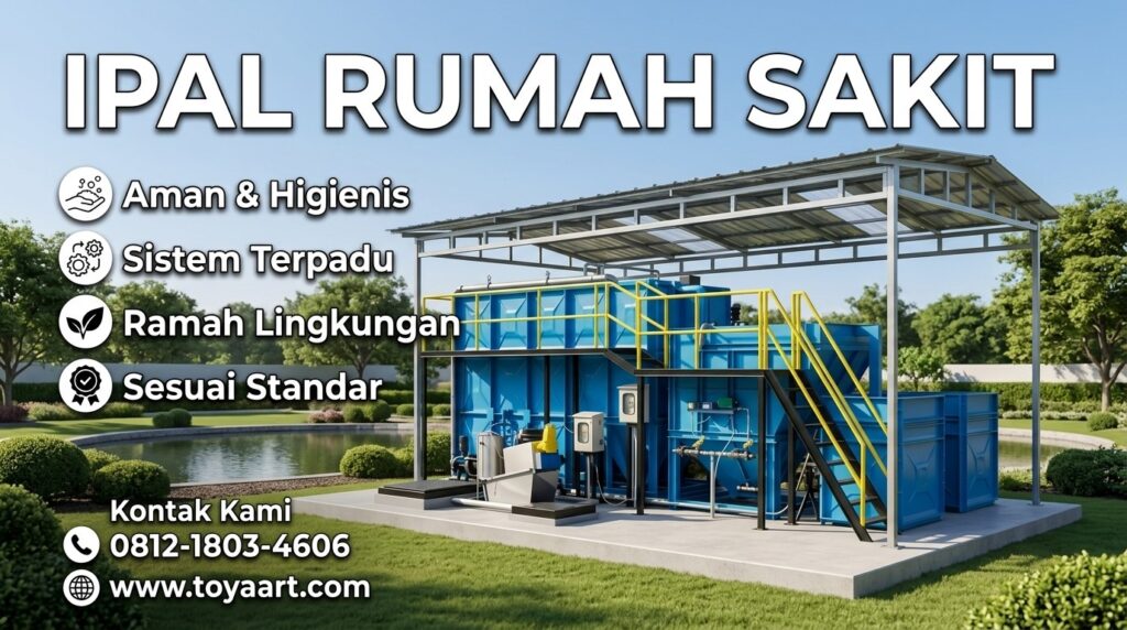 Gangguan IPAL rumah sakit saat proses pengolahan limbah medis mengalami kerusakan sistem aerasi