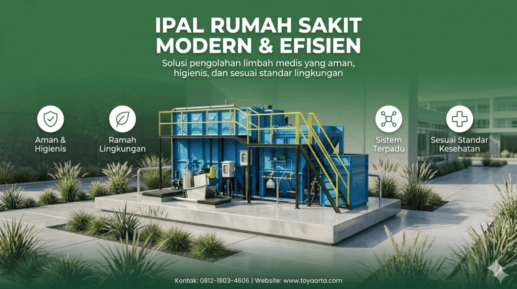Instalasi IPAL rumah sakit sistem pengolahan limbah medis untuk menjaga lingkungan tetap aman dan higienis