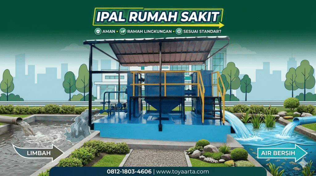 Proses IPAL rumah sakit untuk pengolahan limbah medis yang aman dan sesuai standar lingkungan