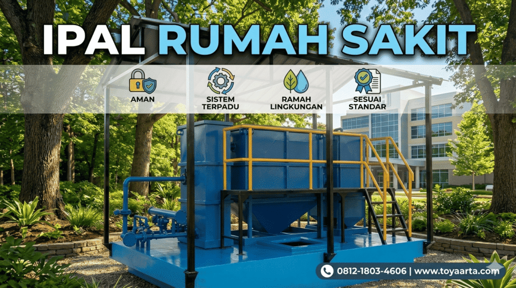 Sanitasi IPAL rumah sakit modern untuk pengolahan limbah cair medis