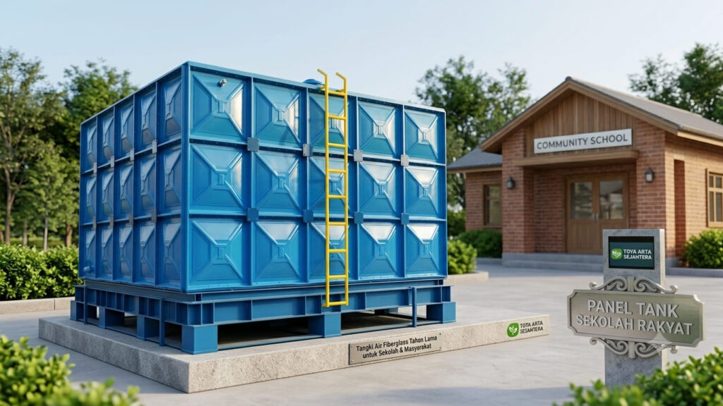 Keunggulan panel tank_Sekolah Rakyat bahan fiberglass modern