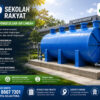 Komponen STP sekolah rakyat menggunakan tangki fiberglass berkualitas untuk sistem pengolahan air limbah yang efisien dan ramah lingkungan.
