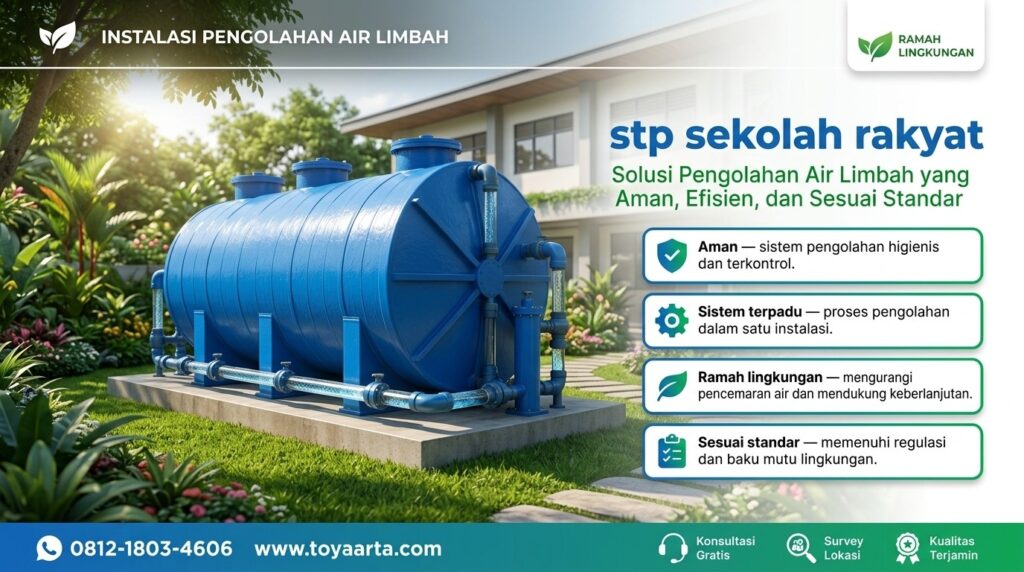 Pemeliharaan STP sekolah rakyat secara berkala
