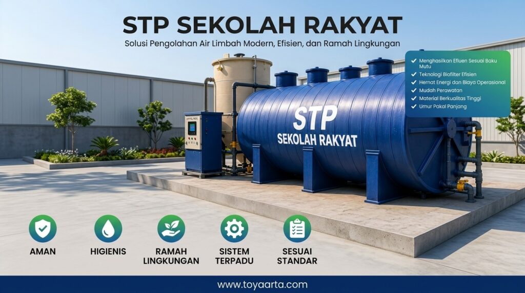 Stabilitas STP sekolah rakyat untuk pengolahan air limbah