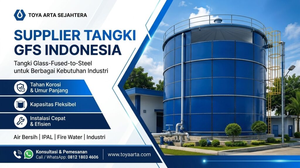 Suplier tangki GFS Indonesia untuk penampungan air bersih