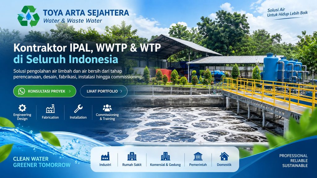 Banner Toya Arta Sejahtera kontraktor IPAL WWTP dan WTP Indonesia