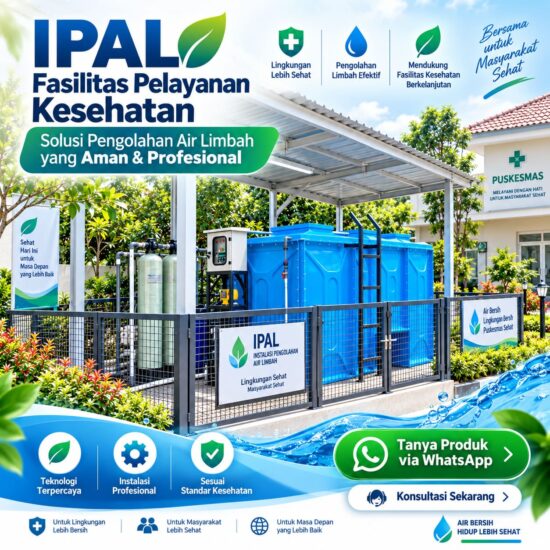 IPAL fasilitas pelayanan kesehatan dengan sistem pengolahan air limbah profesional untuk puskesmas dan fasilitas kesehatan