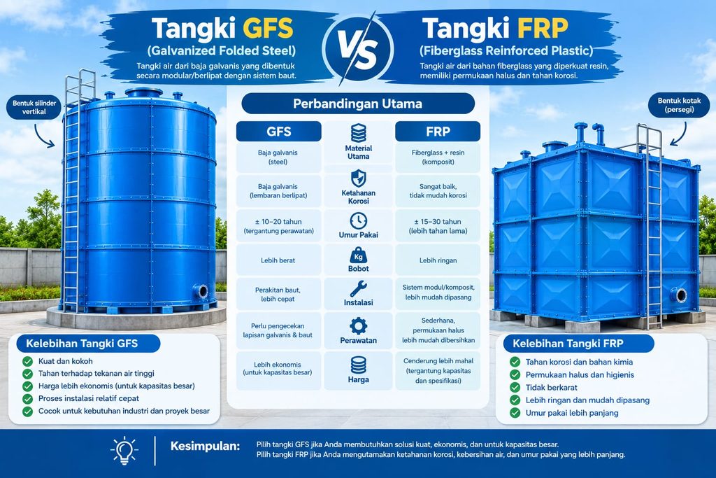 Tangki GFS vs FRP